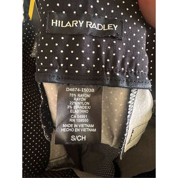 Hilary Radley Stretch Polka Dot Long Shorts Small - Picture 3 of 4